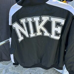 Nike Black Jacket with White Label